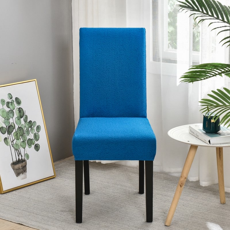 Blue Waterproof Cover for a dining chair 2 Blue Waterproof Cover for a dining chair - Image 2