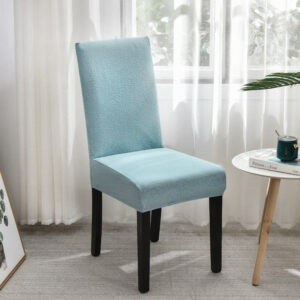 Blue Waterproof Cover for a dining chair, model CHA-056