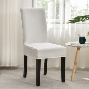 White Waterproof Cover for a dining chair