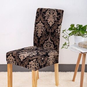 Black Baroque Cover for a dining chair