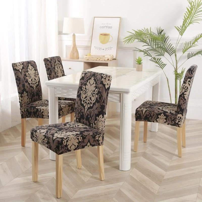 Black Baroque Cover for a dining chair 2 Black Baroque Cover for a dining chair - Image 2