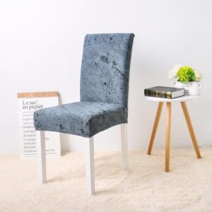 Blue Marble Cover for a dining chair