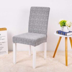 Light Gray Pattern Cover for a dining chair