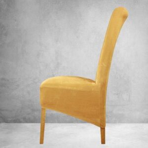 Mustard Velvet Cover for a dining chair
