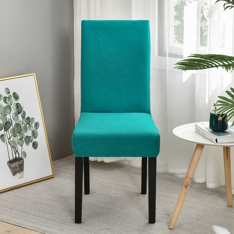 Teal Waterproof Cover for a dining chair 2 Teal Waterproof Cover for a dining chair - Image 2