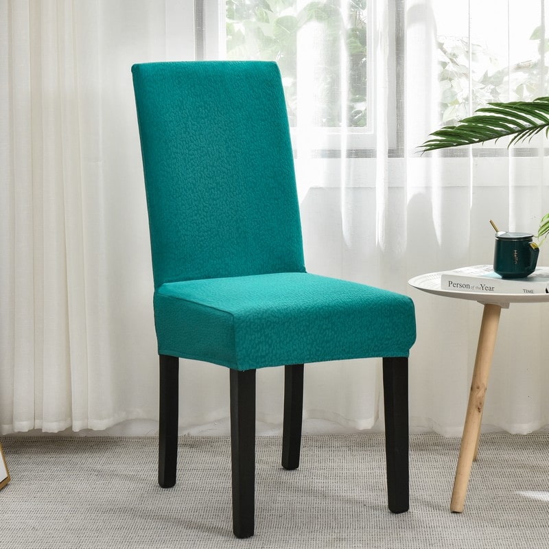 Teal Waterproof Cover for a dining chair 1 Teal Waterproof Cover for a dining chair