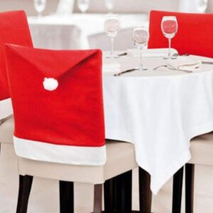Red Christmas Cover for a dining chair
