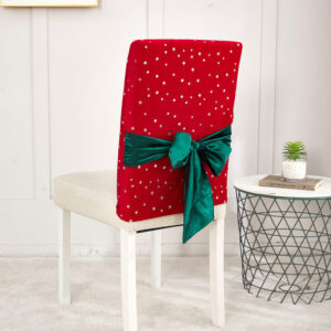 Red Velvet Christmas Cover for a dining chair