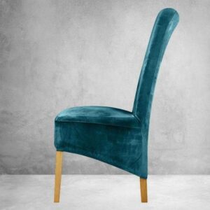 Teal Velvet Cover for a dining chair