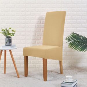 Wide Beige Cover for a dining chair