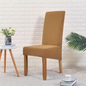 Wide Camel Cover for a dining chair
