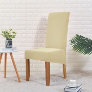 Wide Cream Cover for a dining chair