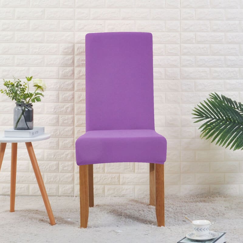 Wide Lavender Cover for a dining chair 2 Wide Lavender Cover for a dining chair - Image 2