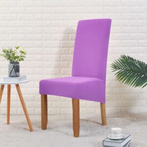 Wide Lavender Cover for a dining chair