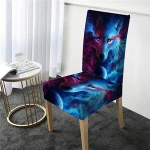 Wolf Cover for a dining chair